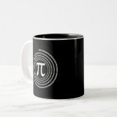 Tasse 2 Couleurs Pi Mathématiques Pi Maths (Devant gauche)