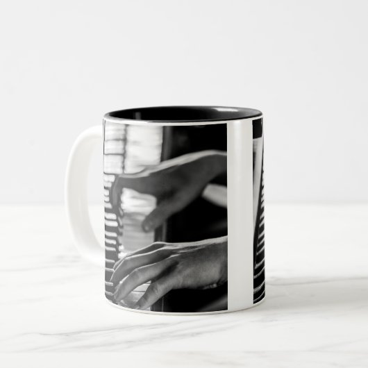 Tasse 2 Couleurs Piano génial (Devant gauche)