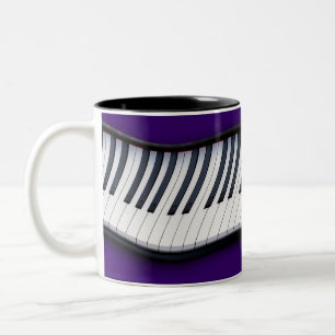 Tasse 2 Couleurs PIANO KEYS Musiques Musiques Musiques
