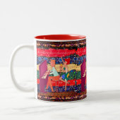 Tasse 2 Couleurs Piano Player Et Notes musicales (Gauche)