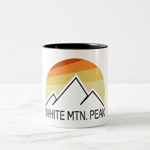 Tasse 2 Couleurs Pic White Mountain Californie Rétro