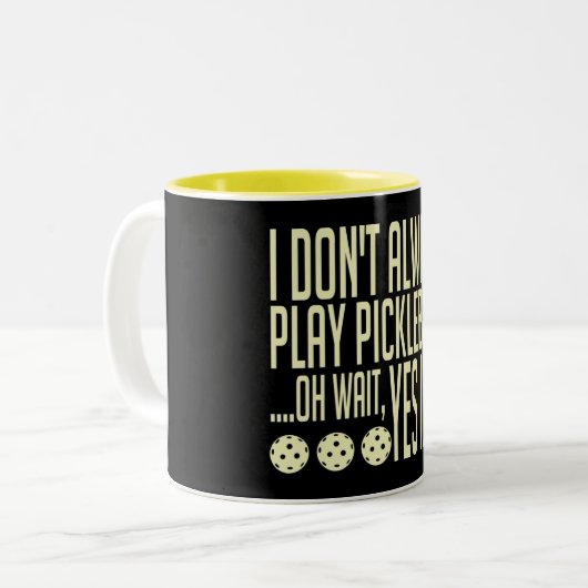 Tasse 2 Couleurs Pickleball (Devant gauche)