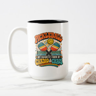 Tasse 2 Couleurs Pickleball Ma Forme Préférée de Cardio & Chaos