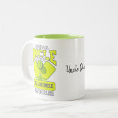 Tasse 2 Couleurs Pickleball Uncle Comme un oncle régulier seulement (Devant gauche)