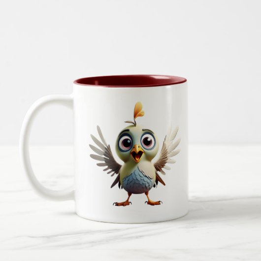 Tasse 2 Couleurs pics mignon bébé muqueuse (Gauche)