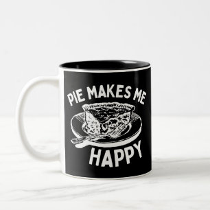 Tasse 2 Couleurs Pie Me Rend Joyeuse Pie Drôle