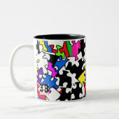 Tasse 2 Couleurs Pièces de puzzle (Gauche)