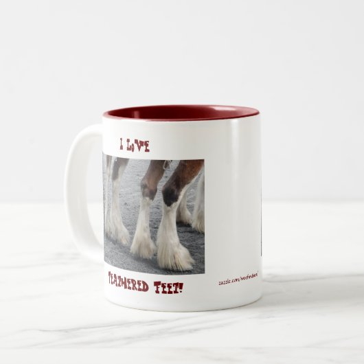 Tasse 2 Couleurs Pied plumé (Devant gauche)