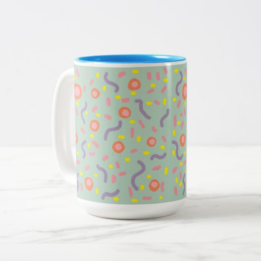 Tasse 2 Couleurs Pieds et lignes minimes (Devant gauche)