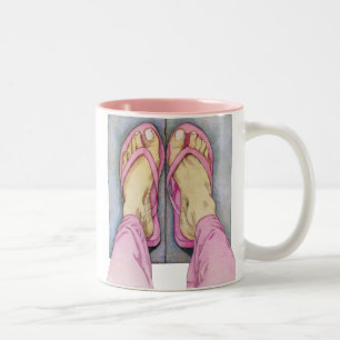 Tasse 2 Couleurs Pieds roses