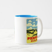 Tasse 2 Couleurs Pierpont Michigan Vintage (Devant droit)