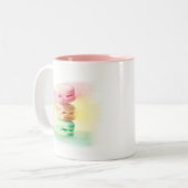Tasse 2 Couleurs Pierres triplées Pastel Macaroon (Devant gauche)