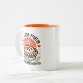 Tasse 2 Couleurs Pies chaudes Moments plus chauds - Conception d'au (Devant gauche)