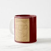 Tasse 2 Couleurs Pieuvre Drôle (Devant gauche)