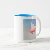 Tasse 2 Couleurs Pig volant (Devant droit)
