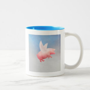 Tasse 2 Couleurs Pig volant