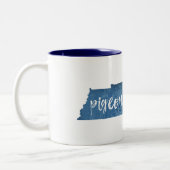Tasse 2 Couleurs Pigeon Forge Tennessee Wood Grain (Gauche)