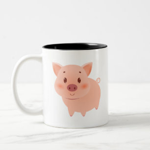 Tasse 2 Couleurs Piggy Cute