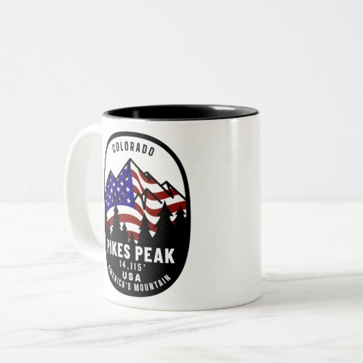 Tasse 2 Couleurs Pikes Peak Americas (Devant gauche)