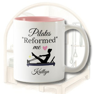 TASSE 2 COULEURS PILATES PERSONNALISÉ "RÉFORMÉ" MON NOM DE REFORMEU