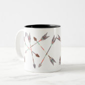 Tasse 2 Couleurs Pile de flèche (Devant gauche)