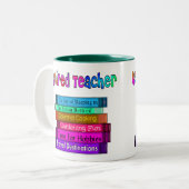 Tasse 2 Couleurs Pile retirée de cadeaux de professeur de (Devant gauche)