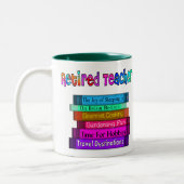 Tasse 2 Couleurs Pile retirée de cadeaux de professeur de (Gauche)