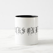 TASSE 2 COULEURS PILES SUR LA PLATE-FORME (Centre)