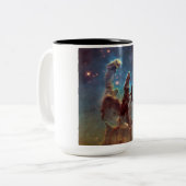 Tasse 2 Couleurs Piliers de création, Aigle Nebula Hubble Space (Devant gauche)