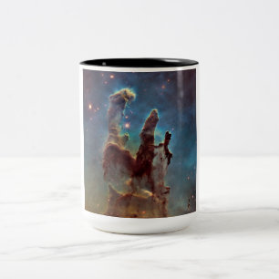 Tasse 2 Couleurs Piliers de création, Aigle Nebula Hubble Space