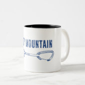 Tasse 2 Couleurs Pilot Mountain North Carolina Climbing Quickdraw (Devant droit)