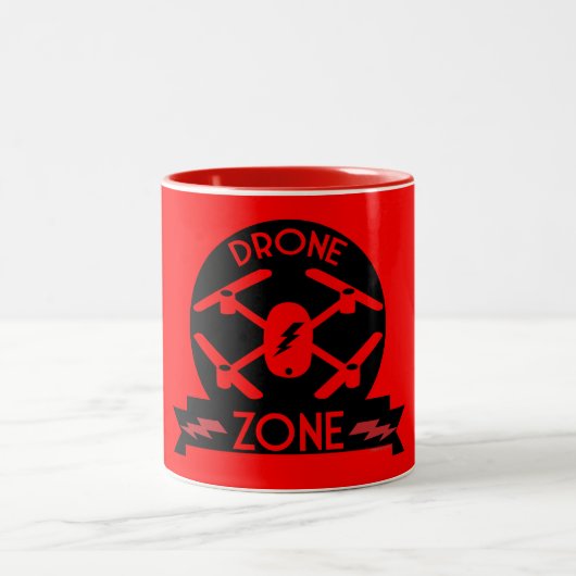 Tasse 2 Couleurs Pilote de drone de loisir (Centre)