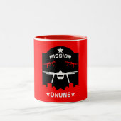 Tasse 2 Couleurs Pilote de drone de loisir (Centre)