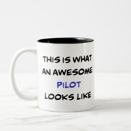 Tasse 2 Couleurs pilote, génial (Gauche)