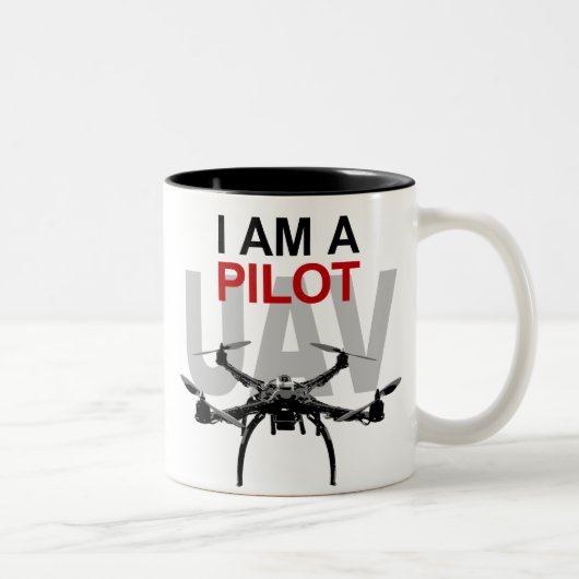 Tasse 2 Couleurs Pilote Quadcopter UAV Quadpilot (Droit)