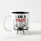 Tasse 2 Couleurs Pilote Quadcopter UAV Quadpilot (Gauche)