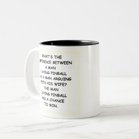 TASSE 2 COULEURS PINBALL (Devant gauche)