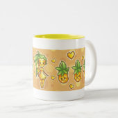 Tasse 2 Couleurs PineappleChibi (Devant droit)