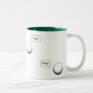Tasse 2 Couleurs Ping Pong Drôle