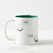 Tasse 2 Couleurs Ping Pong Drôle (Gauche)