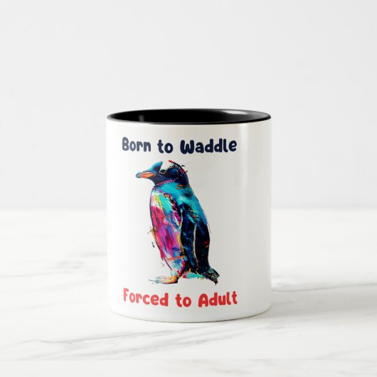 Tasse 2 Couleurs Pingouin (Centre)