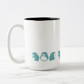 Tasse 2 Couleurs Pingouin bleu (Gauche)
