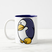 Tasse 2 Couleurs Pingouin de bande dessinée (Gauche)