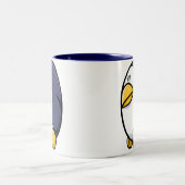 Tasse 2 Couleurs Pingouin de bande dessinée (Centre)