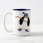 Tasse 2 Couleurs Pingouin de hockey (Gauche)