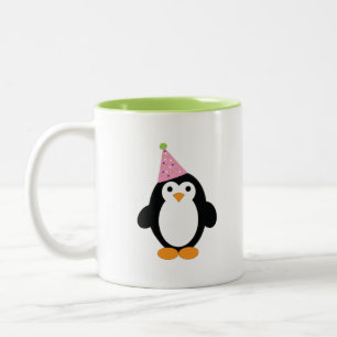 Tasse 2 Couleurs Pingouin de la fête