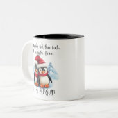 Tasse 2 Couleurs Pingouin mignon /Vous Êtes Mon Pingouin (Devant gauche)