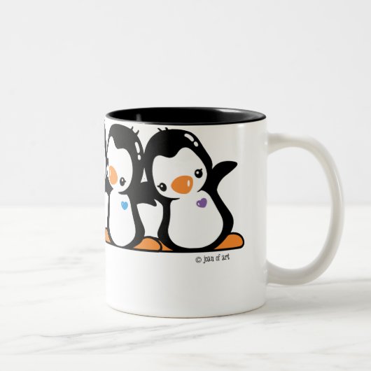 Tasse 2 Couleurs Pingouins (Droit)