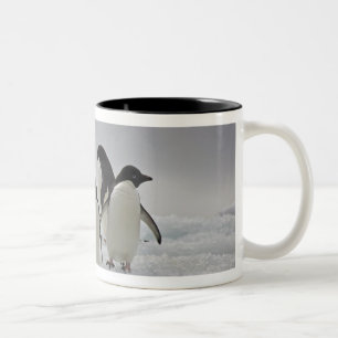 Tasse 2 Couleurs Pingouins d'Adelie sur des écoulements de glace