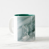 Tasse 2 Couleurs Pingouins dans la glace (Devant gauche)